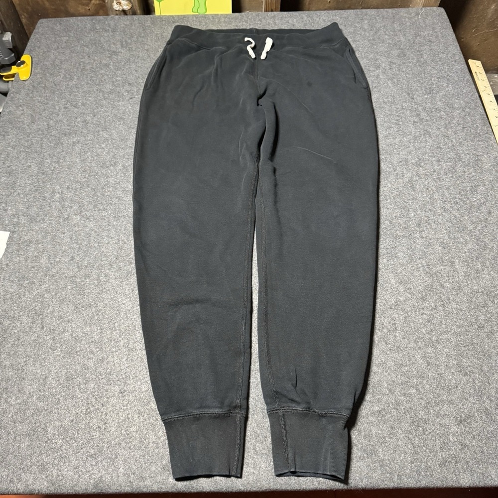 Hiro‎ Clark Mens Jogger Sweatpants M Black 100% Cotton Made In Canada Lounge
